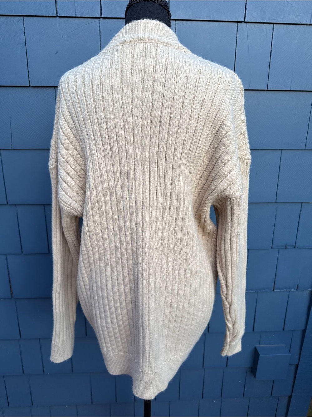 Aelfric Eden Cream Cable Knit Turtleneck Sweater small camel - Picture 6 of 9